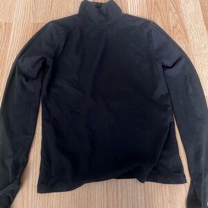 Women’s Black Turtleneck Sweater Open Back